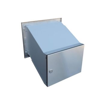 D-241 XXL stainless steel through wall letterbox...