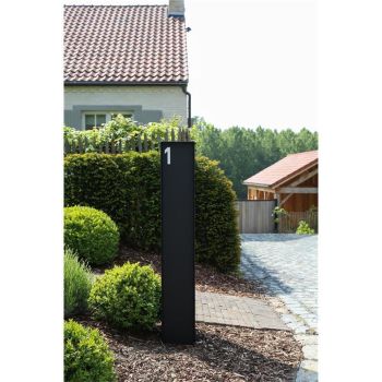 FENIX small free-standing design parcel box and letterbox RAL 7016 anthracite