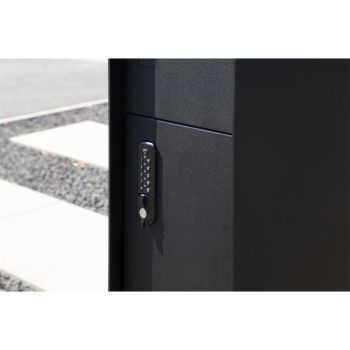 FENIX Front Design Paketbox und Briefkasten Cortenstahl-Optik