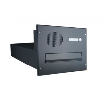 B-042 Wall-mounted mailbox system (1-3-fold) with intercom screen in RAL color