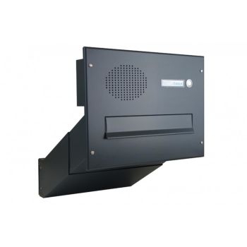 D-042 Wall pass-through letterbox with bell & speaking screen (depth: 33-50 cm)