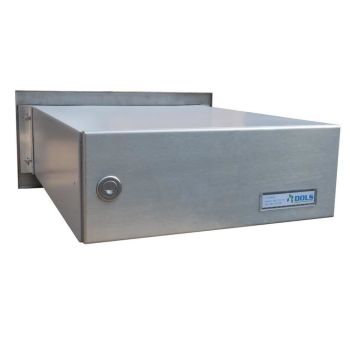 B-04 stainless steel through wall letterbox