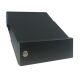 D-041 Cassetta postale passante a muro con campanello color grigio antracite (RAL 7016)(profondità: 23-38 cm)