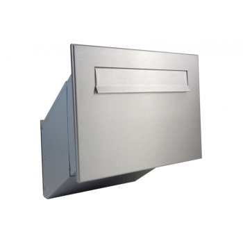 D-241 Cassetta postale passante a muro XXL in acciaio inox (profondità: 23-38 cm)