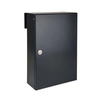 C-050 anthracite fence pass-through letterbox (RAL 7016)