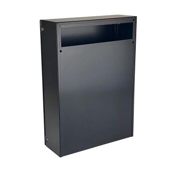 C-050 anthracite fence pass-through letterbox (RAL 7016)