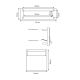 C-050 anthracite fence pass-through letterbox (RAL 7016)