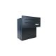 F-04 Through-the-wall letterbox in anthracite RAL 7016 with nameplate