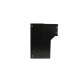 F-04 Mauerdurchwurf Briefkasten in schwarz RAL 9005 ohne Namensschild (Tiefe: 18-27 cm)