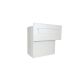 Mauerdurchwurf Briefkasten in RAL 9005 - T: 18-27 cm - F-04
