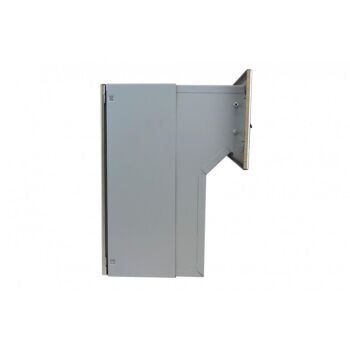 F-046 Stainless steel wall letterbox with 2 bell push-buttons