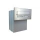F-046 Stainless steel wall letterbox with 2 bell push-buttons