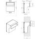 F-046 Stainless steel wall letterbox with 2 bell push-buttons