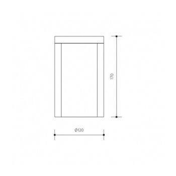 Außenlampe COSTA N IP44 12W rostfarben