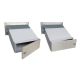 D-041 stainless steel through wall letterbox (variable depth)