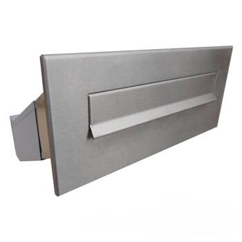 D-041 stainless steel through wall letterbox (variable depth)