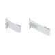 D-041 stainless steel through wall letterbox (variable depth)