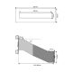 D-041 stainless steel through wall letterbox (variable depth)