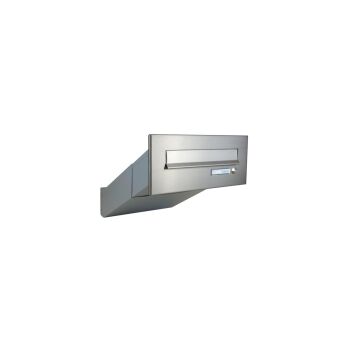 D-042 stainless steel through wall letterbox (variable depth)