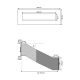 D-042 stainless steel through wall letterbox (variable depth)