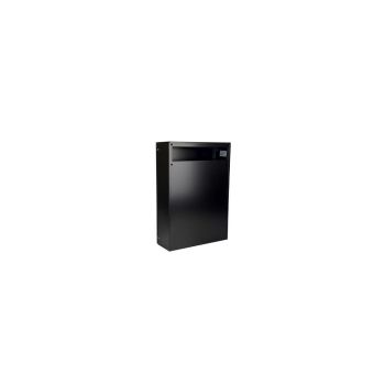 C-050 fence pass-through letterbox in RAL colours jet black RAL 9005