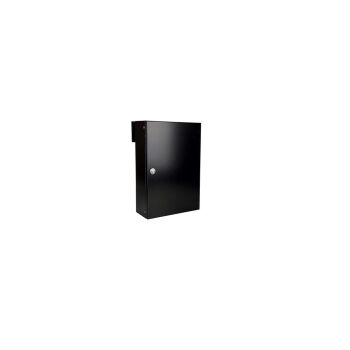 C-050 Cassetta postale passante a recinzione in colori RAL nero RAL 9005
