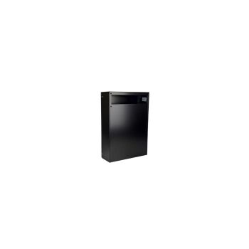 C-050 Cassetta postale passante a recinzione in colori RAL nero RAL 9005
