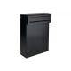 C-050 Cassetta postale passante a recinzione in colori RAL nero RAL 9005