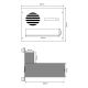 B-04 Stainless steel wall-mounted letterbox system with intercom strainer