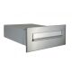 B-042 stainless steel through wall letterbox (variable depth)