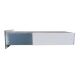 Edelstahl Mauerdurchwurf Briefkasten mit 2 Tastern - T: 39-62 cm- B-042