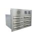 B-042 6-panel stainless steel wall conduct letterbox system with intercom screen