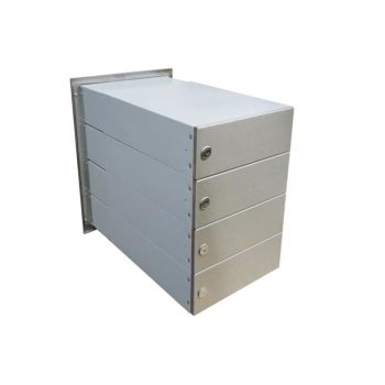 B-042 4-door stainless steel pass through wall letterbox...