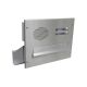 Edelstahl Mauerdurchwurf Briefkasten mit Sprechsieb mit 2 Tastern - T: 23-38 cm - D-041