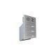 D-041 3 stainless steel wall-mounted mailbox system with intercom screen