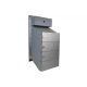 4er Edelstahl Mauerdurchwurf Briefkastenanlage mit Sprechsieb - T: 23-38 cm - D-041