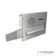 D-042 Stainless steel through-the-wall letterbox system with intercom screen