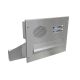 D-042 stainless steel through wall letterbox with 2 bells & intercom (variable depth)