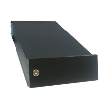 D-04 Cassetta postale bifamiliare  passante a muro con 2 campanelli color grigio antracite (RAL 7016) (profondità: 35-50 cm)