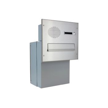 F-046 stainless steel through wall letterbox with bell...