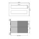 B-042 2-door stainless steel through wall letterbox system (variable depth) with bells