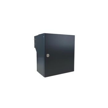 Mauerdurchwurf Briefkasten in RAL 7016 mit Klingel - T: 18-27 cm - F-04