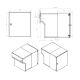 F-042 XXL stainless steel wall letter box without name plate