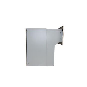 F-042 Cassetta postale a muro XXL in acciaio inox con 2 pulsanti a campana