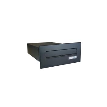 Mauerdurchwurf Briefkasten in RAL 7016 - T: 39-62 cm- B-042