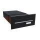 B-042 black (RAL 9005) through wall letterbox (variable depth)