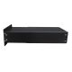 B-042 black (RAL 9005) through wall letterbox (variable depth)