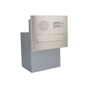 F-042 XXL stainless steel wall-mounted mailbox system...