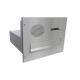 B-04 Stainless steel through-the-wall letterbox system with intercom strainer