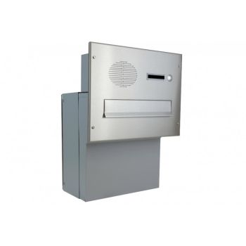 F-04 Stainless steel wall-mounted mailbox system with...